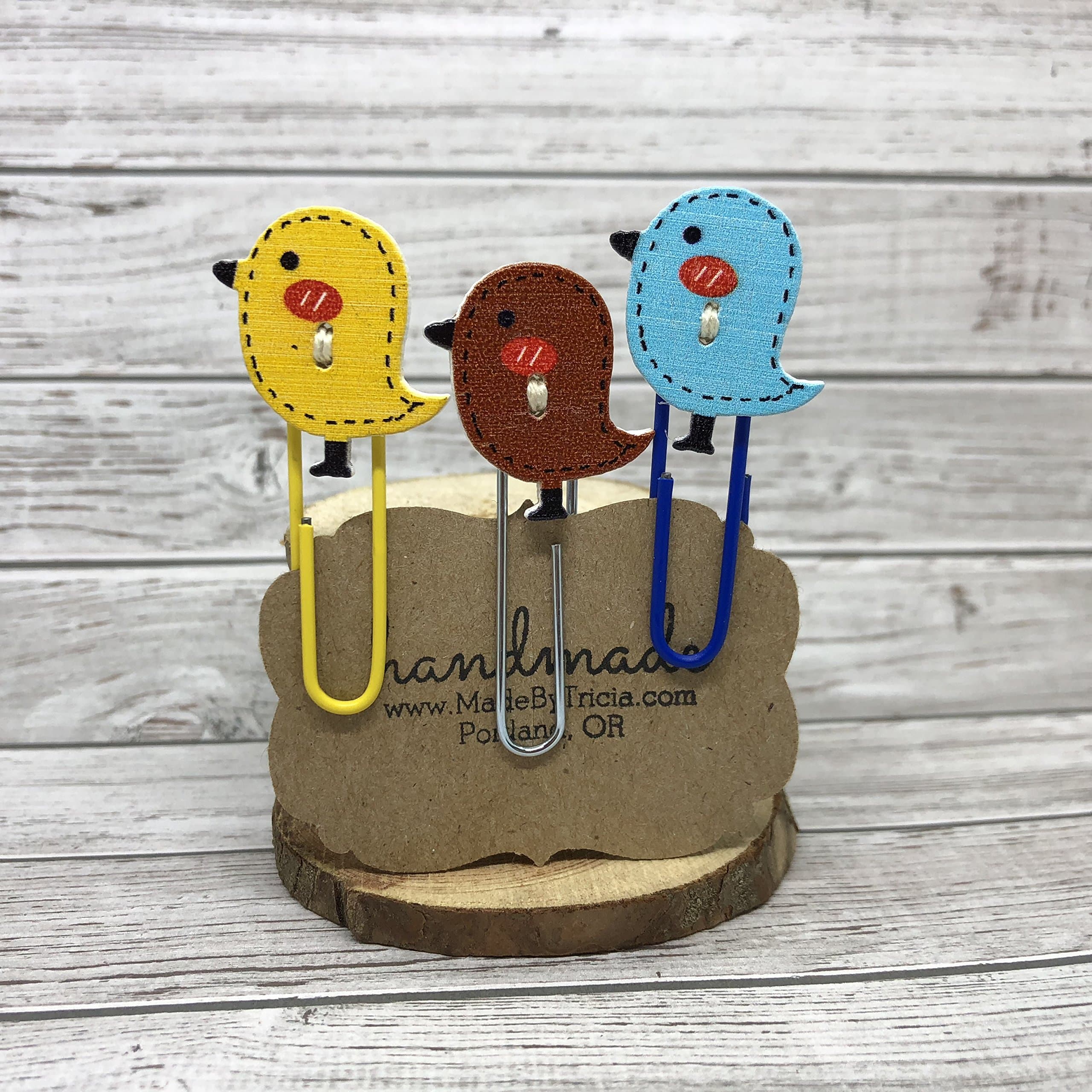 Journal Clips - Planner Clips - Paper Clips - Birds - Owls