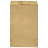 100 pack Brown Kraft Paper Bags, 5" x 7.5" Inches, Good for Candy, Cookies, Doughnut, Crafts, Party Favor, Sandwich, Jewelry, Retail Shops, Merchandise- By RJ Displays