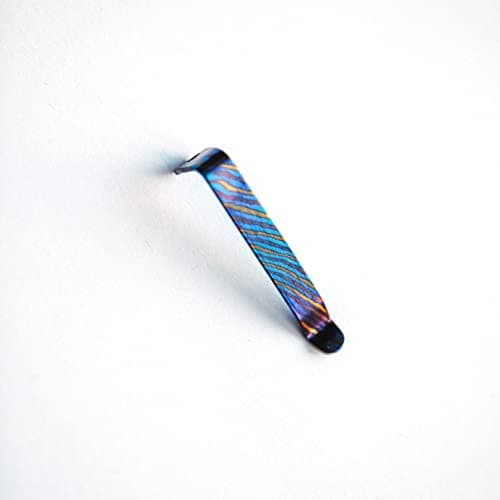 Titanium Damascus Pen Clip (For Mini Bolt Action Pen by BIGiDESIGN)
