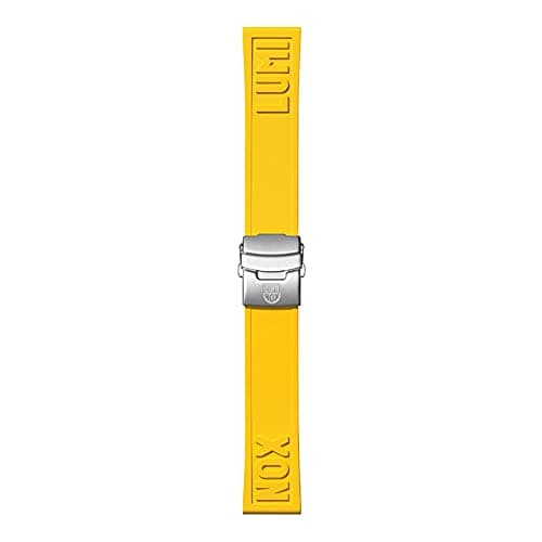 Luminox 24mm Yellow Rubber Cut-To-Fit Branded Watch Strap