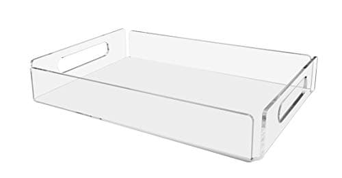 Marketing Holders Serving Tray with Handles Breakfast in Bed Dinner Eating Patio Poolside Businesses (1, 16"W x 3"H)