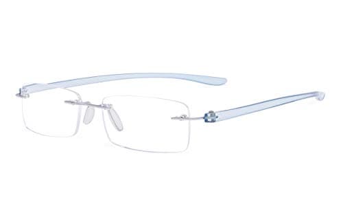 Eyekepper Reader Small Lens Rimless Reading Glasses Men Women
