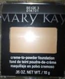 Mary KayCreme to Powder Foundation Beige 3- Square Compact