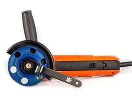 King Arthur's Tools Patented Flat Medium Red Holey Galahad Tungsten Carbide Disc for Woodworking, Shaping, and Smoothing - 7/8” Bore, Fits Most Standard 4 1/2", 115-125mm Angle Grinders #47872 FMR