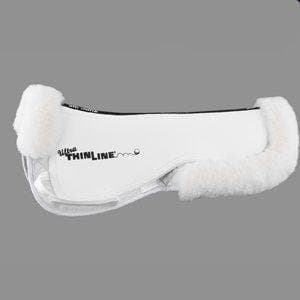 ThinLine - Trifecta Cotton Half Pad - Sheepskin Trim, White, Medium