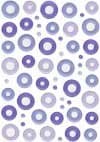 Fiskars Rain Dots Peel and Stick Epoxy Eyelets, Purples