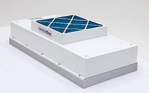 HEPA Fan Filter Unit; WhisperFlow, 2'x4', 120 V, Powder-Coated Steel, w/Cord Adapter