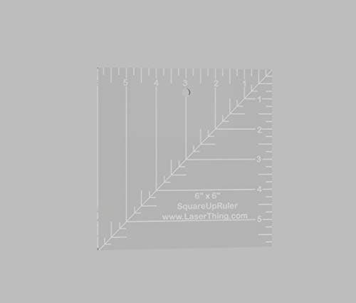 Square Up Ruler 6-Inch by 6-Inch (6x6)