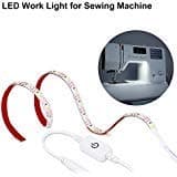 Sewing Machine Light Strip, Maylit 0.5M/19.7inch LED Strip Lights 30 LEDs Sewing Work Light kit, LED Light Strip Daylight 6000k with Touch Dimmer and USB Power, Led Lights Fits All Sewing Machines