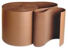 250' x 24" FastPack Packaging Brand Singleface Corrugated B Flute Cardboard Roll