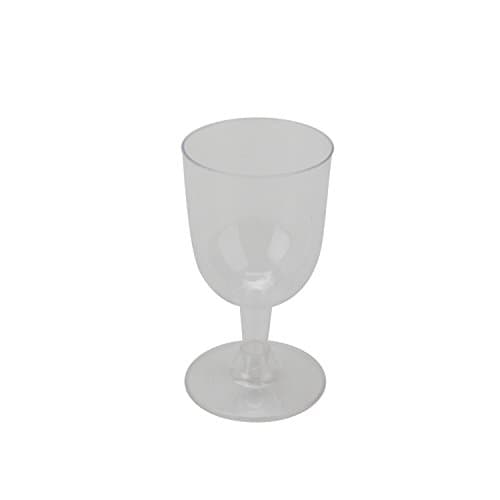 Plastic Wine Glasses Pack of 12, 5.5 fl oz, 4.75" Tall, Clear