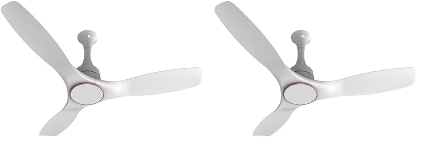 Orient Electric 1200mm Aerosense BLDC Ceiling Fan with Remote | BEE 5-star rated Energy Saving Fan | 5-year warranty by Orient | White, pack of 2