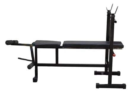 BodyFit Weight Lifting Multi Purpose Home Gym Flat Bench for Strength Training Purpose. (5in1 Bench), 200 Kg