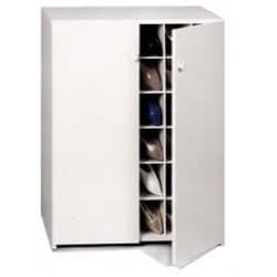 Shoe Cubby Cabinet 30 Spaces With Doors