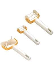 3Pcs/Set Rolling Angel Biscuit Ravioli Cutter | Rolling crimped circle cutter | Delicia Rolling Square Cutter