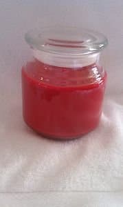 Strawberry Cheesecake Soy Wax Candle 16oz (Red)