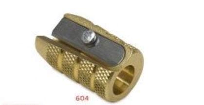 Mobius + Ruppert (M+R) Brass Artists Pencil Sharpener - choose from 4 shapes! Made in Germany - finest in the world! (604 - Bullet/Grenade)
