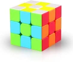 Gift Box AB qube Multi Colour Christmas Puzzel Game Speed Speed Cube Magic Cube Puzzle Toy for Kids & Adults Magic Speedy Stress Buster Brainstorming Puzzles Cube 3x3x3