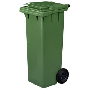 Straight 140 ltr Wheelie Bin (Green)