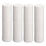 CFS – 4 Pack Deluxe Sediment Water Filter Cartridges Compatible with Hydro Cure 10" Models – Remove Bad Taste & Odor – Whole House Replacement Filter Cartridge – 5 Micron – 9-7/8" X 2-3/4"