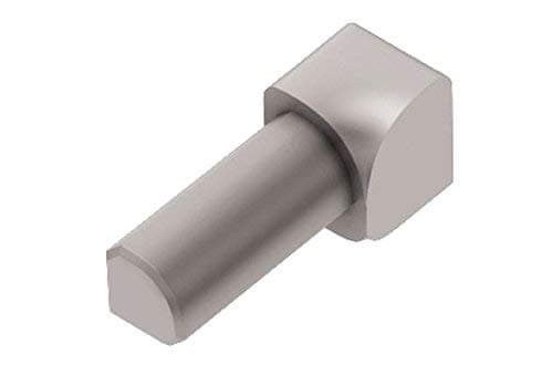 SchluterRondec 90° in Corner with Rounded Reveal Surface - Finishing and Edge-Protection Profile - 3/8" Aluminum Satin Nickel Anodized - IV/RO100AT