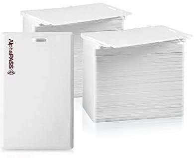 AlphaPass Clamshell Proximity Card for Access Control. Replaces HID 1326 ProxCard II. Standard 26 bit H10301 Format. (50 Pack)