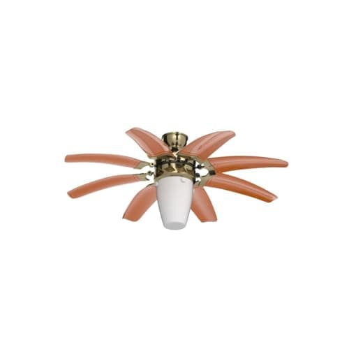 Hans Lighting Luxa Metallic Majesty Ceiling/Lighting fan with 8 Retractable Blades and LED Light with Remote Modern Luxury Chandelier (Metallic Brown)