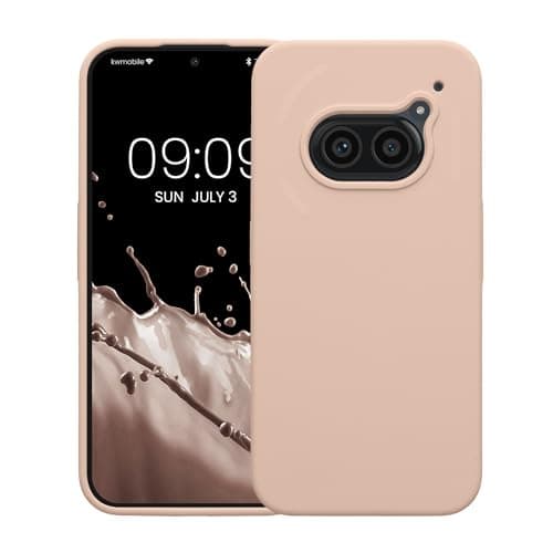 kwmobile Case Compatible with Nothing 2a / 2a Plus - TPU Silicone Phone Cover with Soft Finish - Coconut Swirl