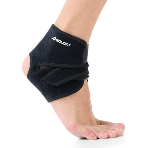 - Boldfit Premium Ankle Support Compression Brace For Injuries, Ankle Protection Guard Helpful In Pain Relief And Recovery. Ankle Band For Men & Women Neoprene Black - 1Pcs, Free Size