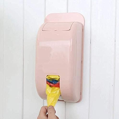 UNIQUE ICON Wall Hanging Extraction Garbage Bags Storage Box Kitchen Organizer Plastic Wall Mounted Rubbish Bag Container