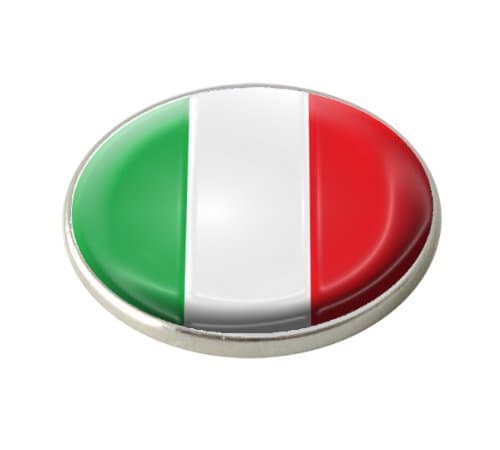 ITALY NATIONAL FLAG GOLF BALL MARKER.