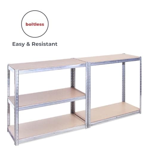 G-Rack Garage Shelving Unit: 180cm x 90cm x 45cm | Single bay, Galvanised 5 Tier Unit | 175kg Load Weight Per Tier (875kg Per Unit) | Home, Office, Garage or Business Use | 5 Year Warranty