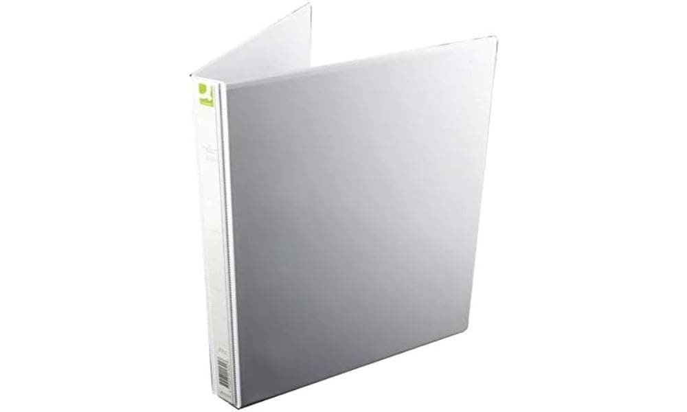 Q-Connect KF01325Q Presentation 4D-Ring Binder 25mm A4 - White (Pack of 6)