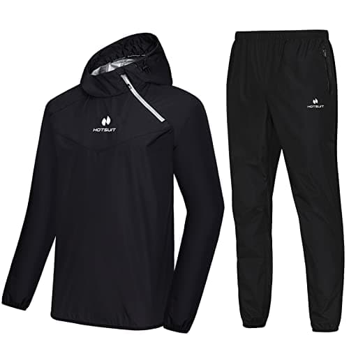 HOTSUIT Sauna Suit/Sauna Jacket Men Jacket Pants Gym Workout Sweat Suit/Sauna Jacket Tracksuit