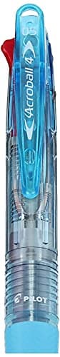 4 Colors Ballpoint Pen, Acroball 4 Extra Fine, Black, Red, Blue & Green (BKAB-45EF-CSL)