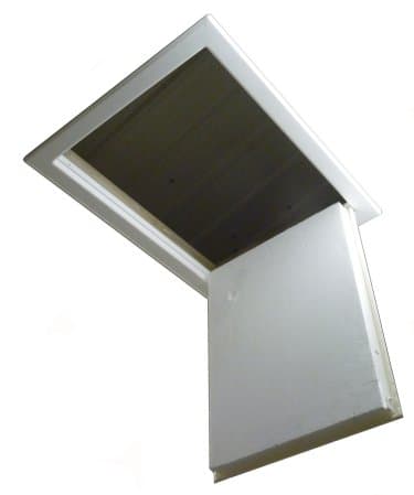 BPS Superior L Compliant ‘Swing Down’ Insulated Loft Hatch/Door | Draught Seals | Polystyrene Insulation | 50mm Thick | CFC Free