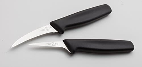 Mercer Culinary M12611 Thai Fruit Carving Knife Set, 2 2.5-Inch, Stainless Steel, Black