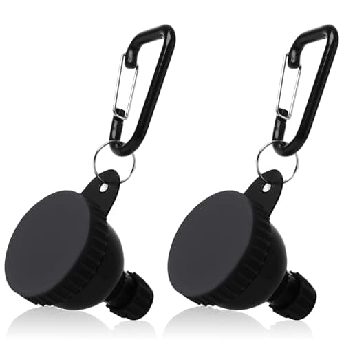 2 Pcs Protein Powder Container to go, Portable Protein Powder Travel Container, Protein Powder Funnel, Water Bottle Funnels for Powder Mixes, Pre Workout/Gym Supplement Funnel Keychain