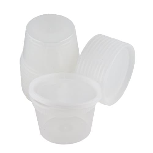 Clear Lake Plastic 16 oz. Deli Container with Lids - 10 Count
