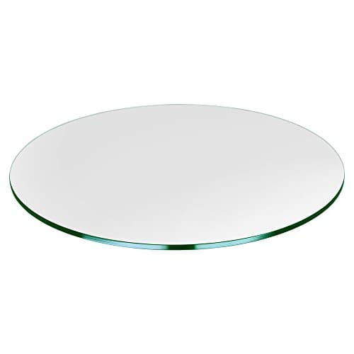 36 inch Round Glass Table Top - Tempered - 1/4" Thick Glass Surface, Safe Flat Polished, Multipurpose for Dining Table, Patio, Coffee and End Table