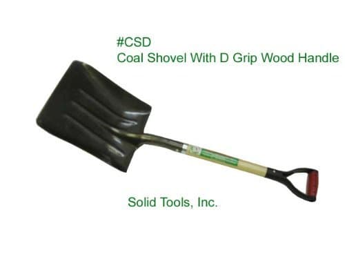 Steel Coal Shovel with Wood Handle