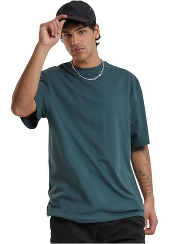 Urban Classics mens Tall Tee Oversized T-Shirt Oversized Short Sleeves T-Shirt with Dropped Shoulders, 100% Jersey Cotton (pack of 1)