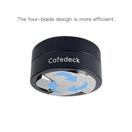 Automatic Gravity Coffee Powder Distributor with Stainless Steel Base, Espresso Tamper and Coffee Tamper Tool, Durable Barista Accessories for Espresso Machine (51mm)