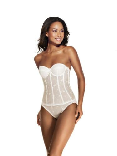 Dominique Longline Lace Bustier Style 8900 - White - 32B