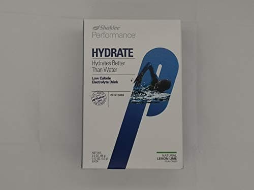 Shaklee Performance Low-calorie Electrolyte Drink – Natural Electrolyte Replacement Supplement for Rapid Hydration & Energy – 20 Sticks (Lemon Lime Flavor)