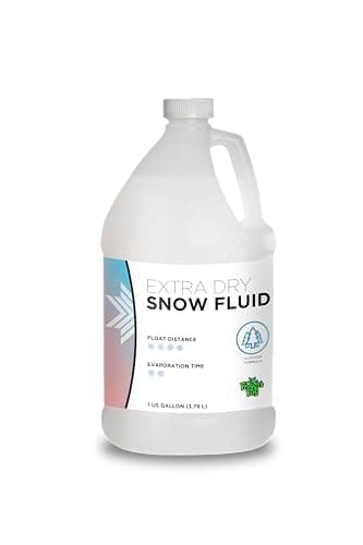 Extra Dry Snow Juice - Snow Machine Fluid - Most Popular Evaporative Formula - 1 Gallon - Great for Use in 400-2000 Watt Snow Machines