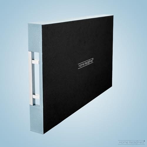 Modern 17.5"x12" Rectangle Baby Light Blue Glossy Shagreen Faux Leather Decorative Tray Ottoman Coffee Table Perfume Living Room Kitchen Serving Tray with Silver Metal Handles by Home Redefined