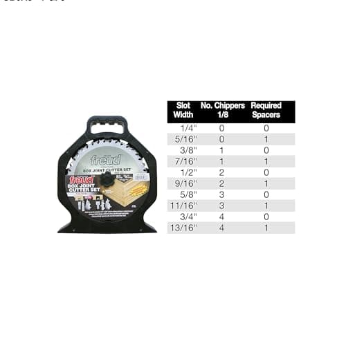 Freud 8" x 20T Box Joint Cutter Set (SBOX8)