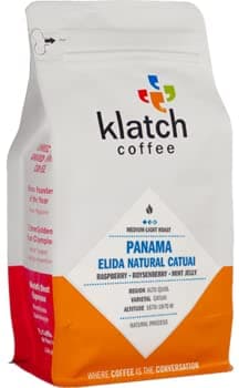 Klatch Coffee "Panama Elida Natural Catuai" Medium Roasted Whole Bean Coffee - 310 Gram Bag