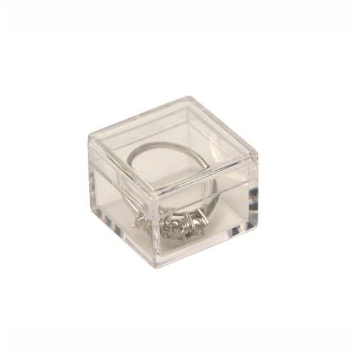 Acrylic Ring Boxes - Set of 10 by AMAC Plastics